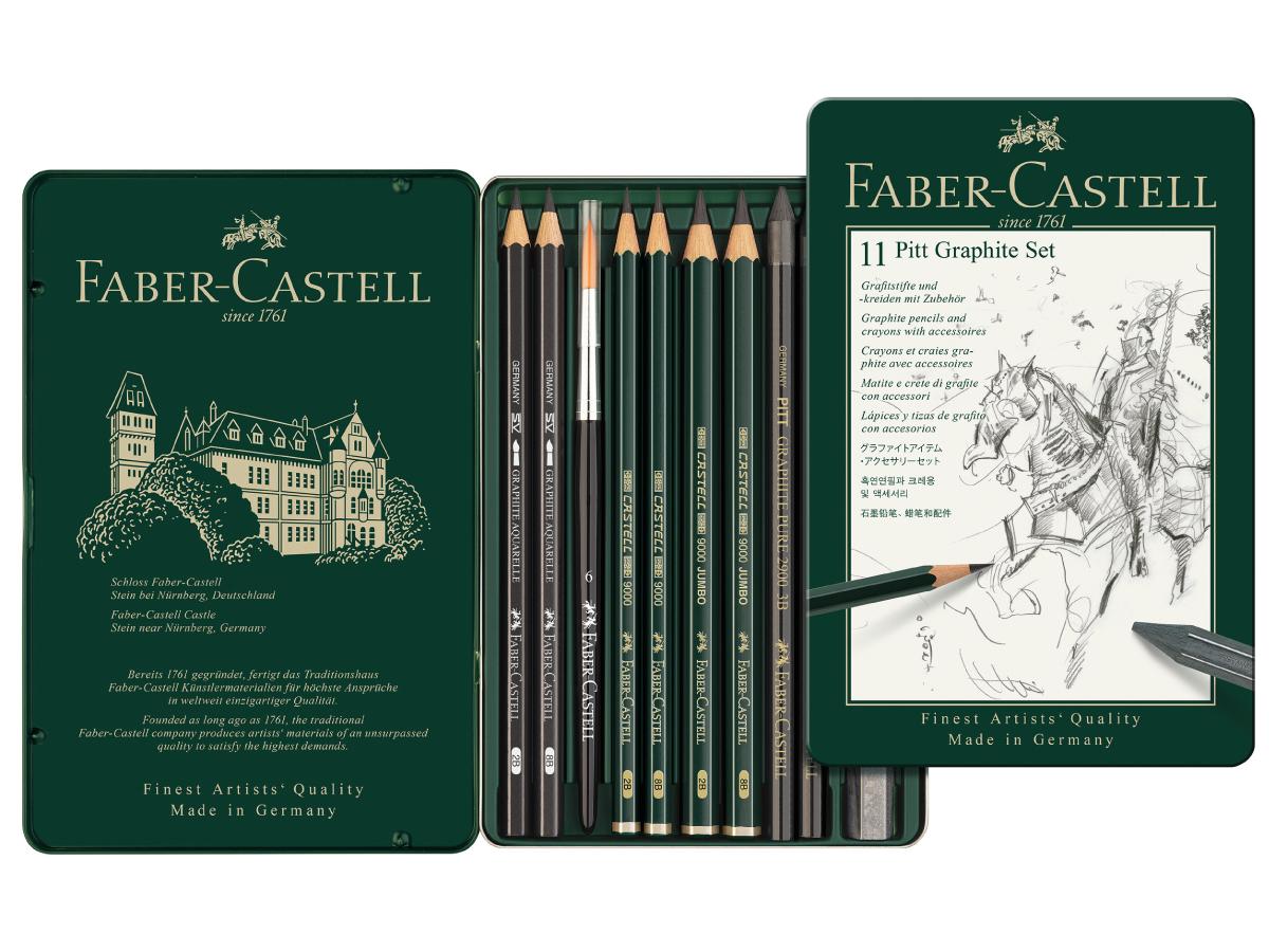 FABER CASTELL PITT GRAPHITE SET 11X 1