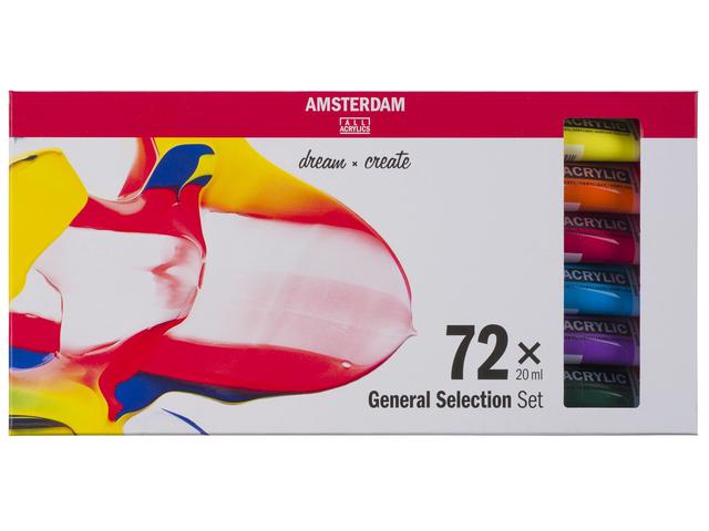 TALENS AMSTERDAM ACRYLFARBESET 72 X 20ML 1