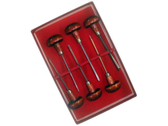 GRAVEERSET (2xHOL+2xRECHT+2xPUNTIG) VOOR HOUT/METAAL/PLASTIC 1