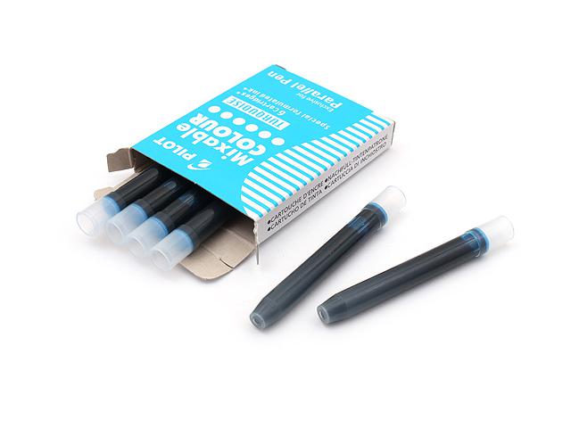 PILOT PARALLEL KALLIGRAFIE PEN VULLING 6X LICHT BLAUW 1