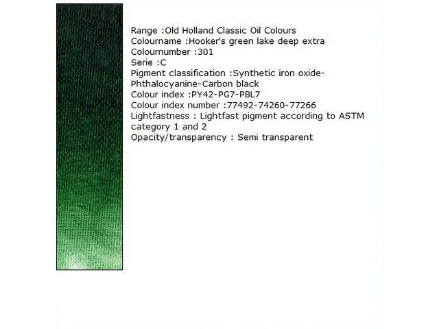 OLD HOLLAND ÖLFARBE C301 225ML HOOKER'S GREEN LAKE DE 1