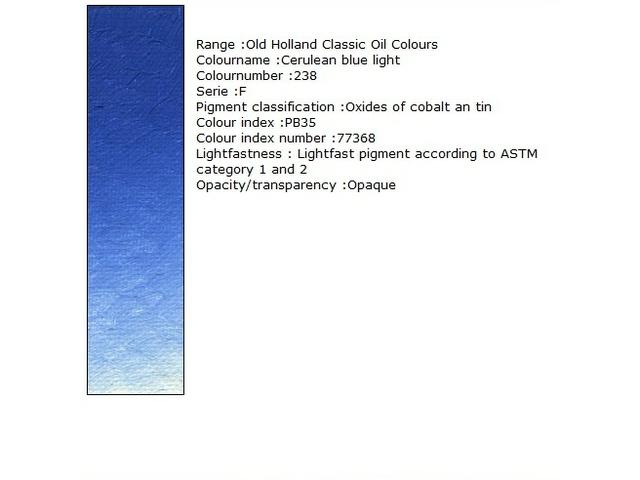OLD HOLLAND OLFARBE F238 225ML CERULEAN BLUE LIGHT 1