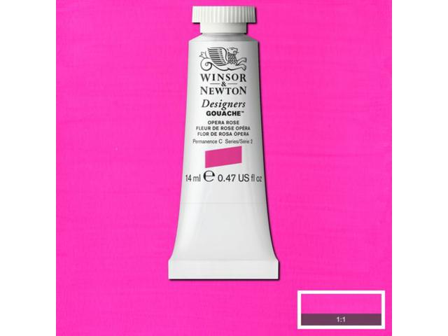 WINSOR & NEWTON DESIGNERS GOUACHE 14ML 448 OPERA ROSE ROW 1