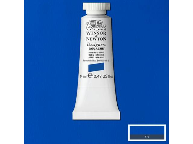 WINSOR & NEWTON DESIGNERS GOUACHE 14ML 327 INTENSE BLUE 1