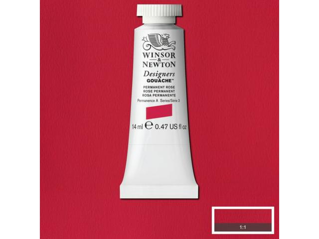 WINSOR & NEWTON DESIGNERS GOUACHE 14ML 502 PERMANENT ROSE 1
