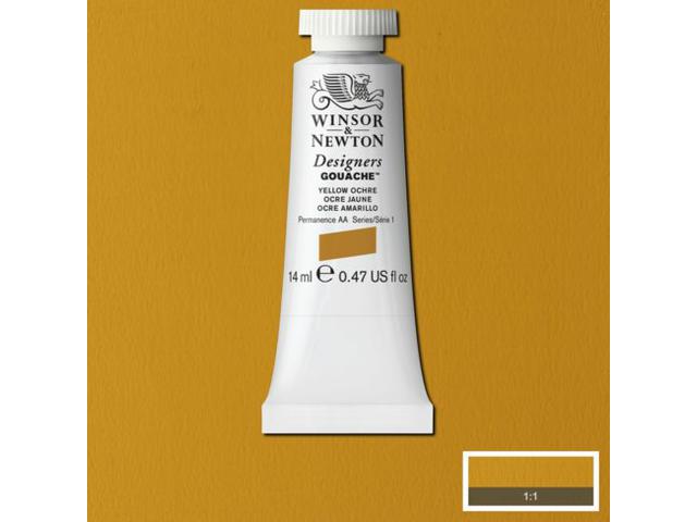 WINSOR & NEWTON DESIGNERS GOUACHE 14ML 744 YELLOW OCHRE 1