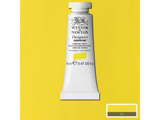 WINSOR & NEWTON DESIGNERS GOUACHE 14ML 086 CADMIUM LEMON 1