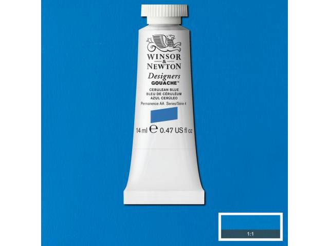 WINSOR & NEWTON DESIGNERS GOUACHE 14ML 137 CERULEAN BLUE 1