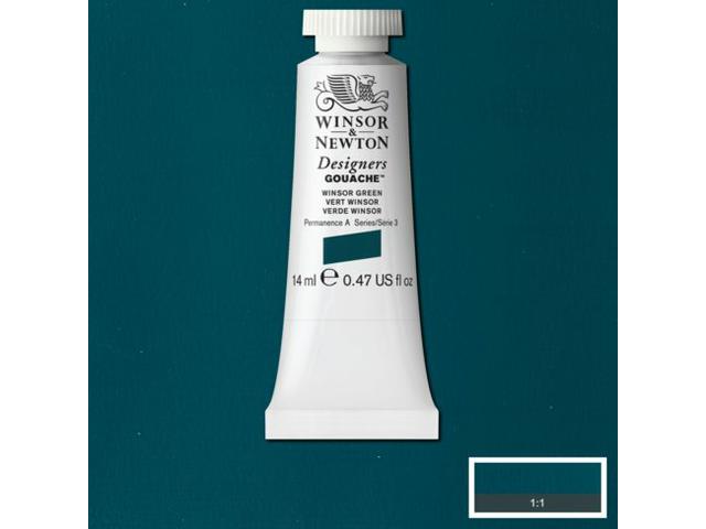 WINSOR & NEWTON DESIGNERS GOUACHE 14ML 720 WINDSOR GREEN 1