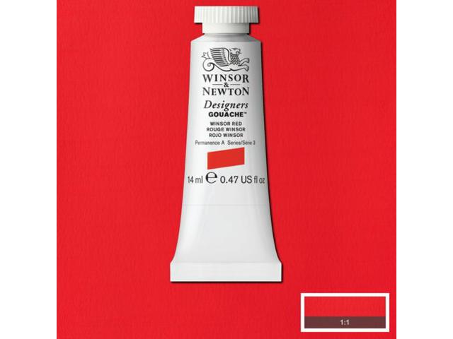 WINSOR & NEWTON DESIGNERS GOUACHE 14ML 726 WINSOR RED 1