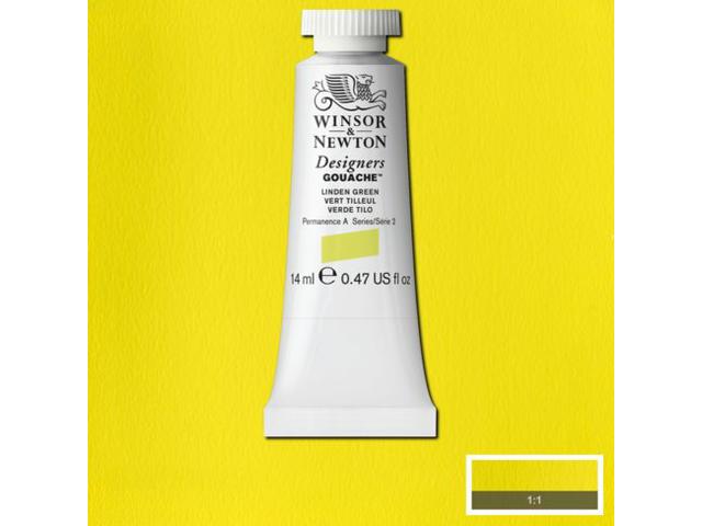 WINSOR & NEWTON DESIGNERS GOUACHE 14ML 369 LINDEN GREEN 1