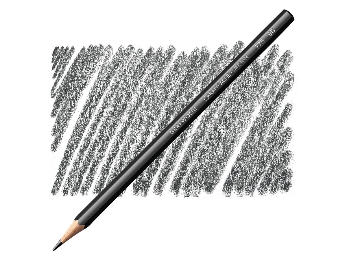 CARAN D'ACHE GRAFWOOD ARTIST BLEISTIFT EXTRA FINE 9B 1