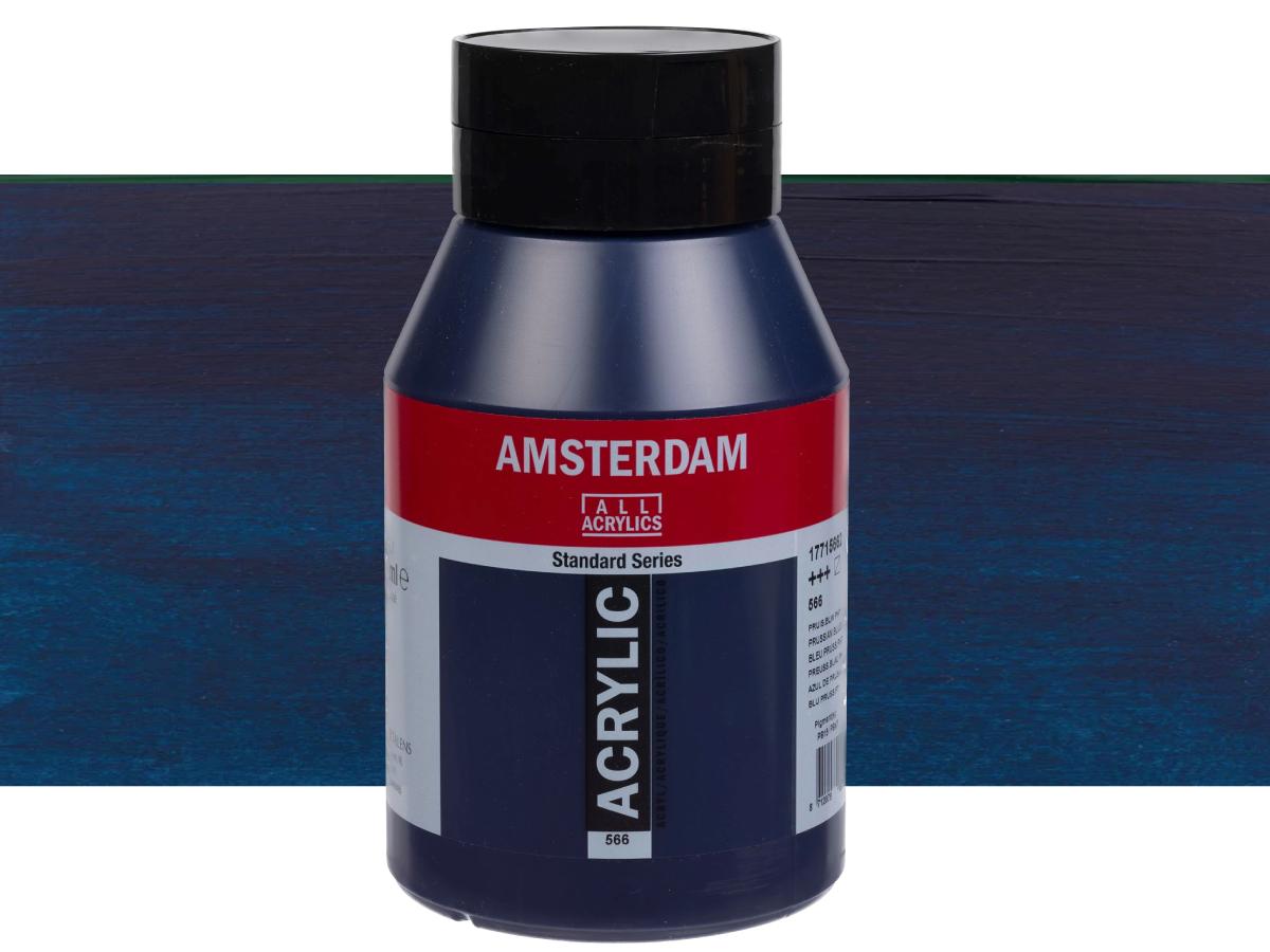 TALENS AMSTERDAM ACRYLVERF 1000ML 566 PRUISISCHBLAUW (PHTALO) 1