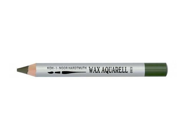 KOH-I-NOOR WACHS AQUARELLSTIFT DUNKEL OLIVGRUN 1