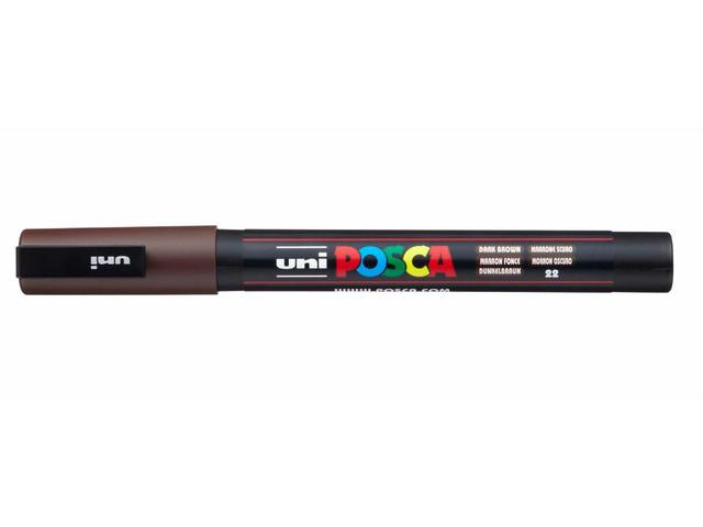 UNI-POSCA PC3MF DUNKELBRAUN FEIN 1