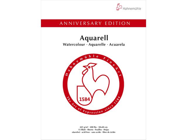 HAHNEMÜHLE ANNIVERSARY BLOCK AQUARELL 30x40 425GR/M2 15BL. 1