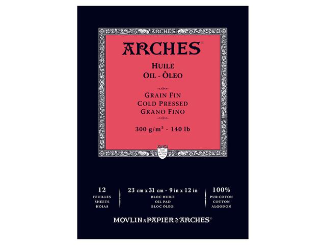 ARCHES ÖLMALPAPIER BLOCK 31X41CM 300GRAM 1