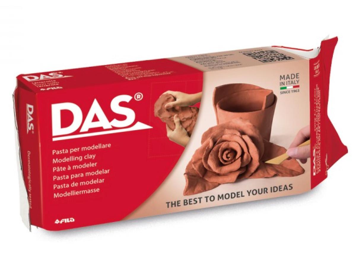 DAS LUFTTROCKNENDE MODELIERMASSE 1000 GRAMM TERRA COTTA 1