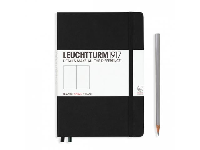 LEUCHTTURM NOTIZBUCH HARDCOVER PLAIN A5 MEDIUM BLACK 1