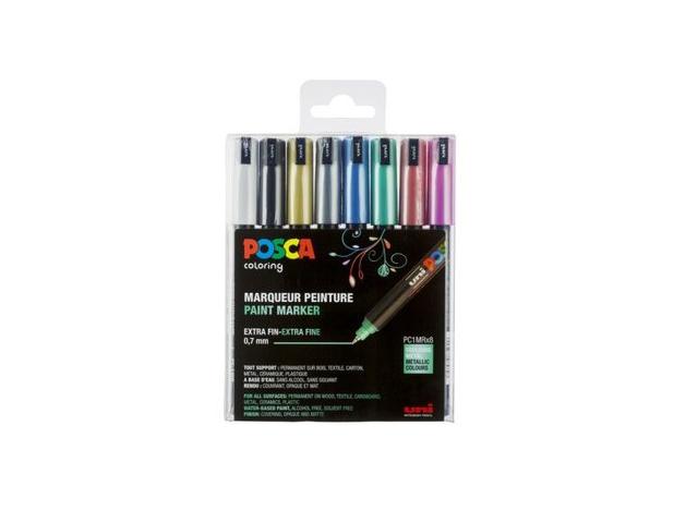 UNI POSCA MARKERSET PC1MR 8 STUKS 1