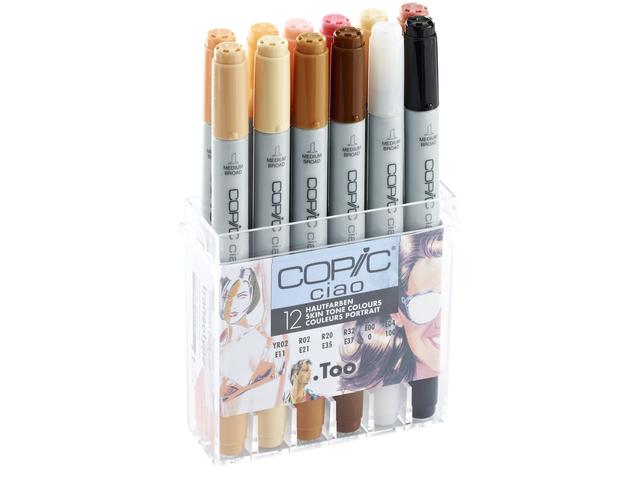 COPIC CIAO MARKERSET SKIN TONE 12 STÜCK 1
