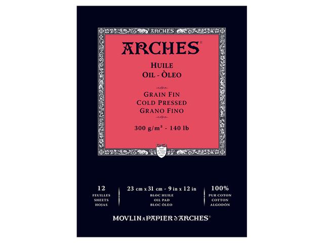 ARCHES ÖLMALPAPIER BLOCK 23X31CM 300GRAM 1