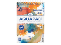 CLAIREFONTAINE GOLDLINE AQUAPAD AQUARELLBLOCK A5 300GRAM 25 BLATT SPIRALBINDUNG