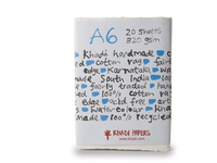 KHADI INDIA HADERNPAPIER 320G/M² A6 20 BLATT