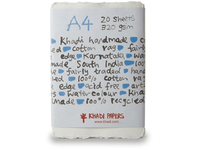 KHADI INDIA HADERNPAPIER 320G/M² A4 20 BLATT
