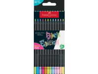 FABER-CASTELL BLACK EDITION BUNTSTIFTE SET NEON & PASTEL 12X