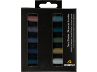REMBRANDT SOFTPASTEL SET DARK SHADES HALBE KREIDEN 10X