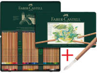 FABER-CASTELL PITT PASTELLSTIFTE SET 60X + GRATIS MESSER