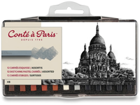 CONTÉ À PARIS CARRÉS PASTELLKREIDEN SET SKIZZIEREN 12X