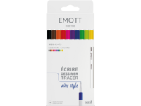 UNI-BALL EMOTT FINELINERSET ESSENTIAL COLORS 10X