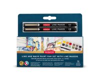 DERWENT LINE AND WASH PAINT PAN 12ER  SET