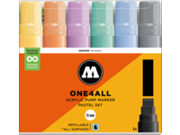 MOLOTOW ONE4ALL MARKER SET 627HS PASTELL 15MM 6 STÜCK