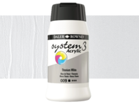 DALER ROWNEY SYSTEM 3 ACRYL 500ML 009 TITANIUM WHITE