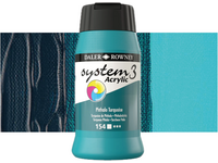 ROWNEY SYSTEM 3 ACRYL 500ML 154 S1 PHTHALO TURQUOISE