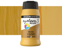DALER ROWNEY SYSTEM 3 ACRYL 500ML 663 YELLOW OCHRE