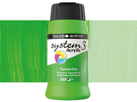 DALER ROWNEY SYSTEM 3 ACRYL 500ML 349 FLUORESCENT GREEN