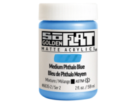 GOLDEN SOFLAT ACRYLIC 59ML 6635 MEDIUM PHTHALO BLUE
