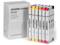 STYLEFILE BRUSH MARKERSET BR24MA 24-DELIG MAIN A OP=OP
