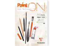 CLAIREFONTAINE PAINT-ON BLOCK A4 250GRAMM 40 BLATT