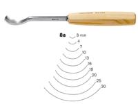 PFEIL HOLZBEITEL ABGEKRÃPFTE FORM 8A 3MM