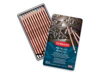 DERWENT METALLIC FARBSTIFT SET 12X