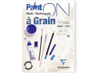 CLAIREFONTAINE PAINT-ON A5 A GRAIN 250GR BLOCK 20BL