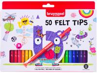 BRUYNZEEL KIDS VILTSTIFTEN ETUI 50STUKS