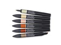 WINSOR & NEWTON PROMARKERSET EARTH TONES 6X
