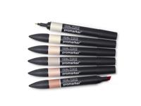 WINSOR & NEWTON PROMARKERSET SKIN TONES SET I 6X