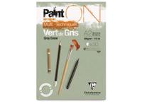 CLAIREFONTAINE PAINT-ON A5 VERT DE GRIS 250GR BLOCK 30BL